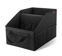 INFIVITA Organizador de Coche - Organizador Maletero Coche para Asiento Delantero o Trasero,Organizador Asiento Coche con Divisor, Asas y Múltiples Bolsillos de Malla