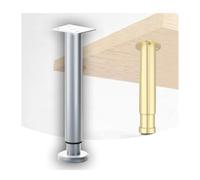 INFJMH Patas Poste de Soporte telescópico, for Fregadero bajo encimera, Pata gabinete, Kit instalación Metal Ajustable Pies(Grey,42-76cm)