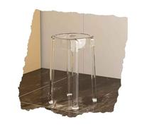 INFJMH Taburetes Taburete de Bar acrílico Transparente, 46 cm/18 Pulgadas, Moderno, sin Brazos, sin Respaldo, Altura del mostrador, Silla de Comedor de Cocina, Completamente ensamblado Comedor(Clear)