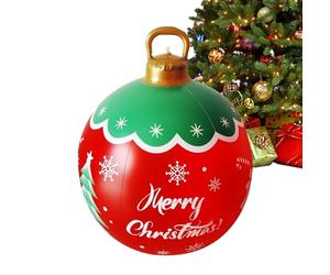 Inflable de Bolas de Navidad - Decoración navideña de PVC Gigante, de exhibición al Aire Libre Colorida, Globo terráqueo Lleno de Aire Decorativo, Acento Festivo de Temporada artística |