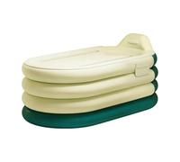 inflable doble - Bomba de aire eléctrica, spa para 2 personas, uso interior y exterior, soporte de almohada suave, soporte de taza con válvula de drenaje, almacenamiento pl