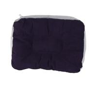 Inflable Flocado Reposapiés de Viaje Almohada Suave Vuelos de Viaje Cojín Relajante con Bomba de Aire (Gris Azul)