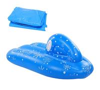 Inflable Niños Esquí Coche Kid Snowboard Invierno Verano Juguete PVC 120x68x50mm 100KG Peso del rodamiento Durable Elástico Resistente al frío Forma de Animal de Dibujos Animados