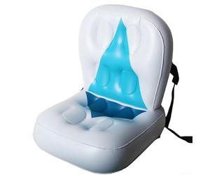 Inflable, para asiento de kayak, con respaldo, para Aqua Marina Betta 26, cojín de PVC para barco de pesca, soporte ergonómico, azul y blanco