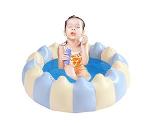 Inflable para Niños- Portátil De 47 Pulgadas con Rayas Retro, Centro De Juegos Acuáticos Cuadrados, Elementos Esenciales para Recreación De Verano Y Viajes A La Playa, para Niñ