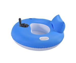 Inflable Tubular Flotante Balsa Tubing Eléctrico con Respaldo | Sillón Flotante Salón Para El Lago, Estanque, Playa, Río, Piscina, Verano
