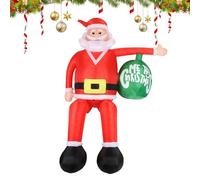 Inflables de Navidad de Papá Noel,Resistente al Clima Festivo | Inflables de Navidad para Exterior de Papá Noel - para Reuniones Familiares Patio Escolar Jardín Parque Patio Trasero Balcón Fiesta