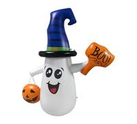 Inflables Decorativos para Halloween En Exteriores Sombrero Y Calabaza | Fantasma Inflable De Halloween Para Jardines, Porches, Y Búsqueda De Caramelos