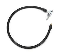 Inflado de conexin rpida de tubo extendido, manguera de inflado de neumtico de bomba de aire 300PSI de goma + metal negro, apto para bicicletas, motocicletas, coches, Como se muestra en la figura