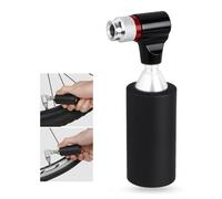 Inflador CO2 Bicicleta - Bomba Portátil Ultra Ligera Compatible con Válvulas Presta y Schrader, con Funda Aislante (Sin Cartuchos Incluidos)