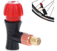 Inflador Co2 Bicicleta, Inflador de válvula de Bicicleta,1 Uds Bomba de neumáticos de bicicleta con cabezal de válvula para inflar CO2 de aleación de aluminio para bicicletas de carretera y de montaña