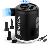 Inflador Colchon Hinchable Bomba Electrico: Minibomba de Aire Portatil USB Recargable Mini Air Pump Bateria Electrica Hinchador para Piscina Flotadores Inflable Colchones Camping Colchoneta