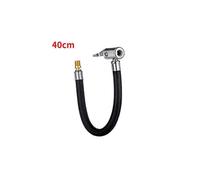 Inflador de aire con mandril de bloqueo de 10/20/40/80 cm con manguera y válvula de neumático estándar,