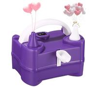 Inflador de Globos de Aire Eléctrico 400W, Bomba Globo Eléctrica, Modo Automático y Semiautomático, Bomba portátil de Doble Boquilla para Decoración de Fiestas Cumpleaños Bodas y Festivales
