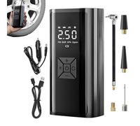 Inflador De Neumáticos - Compresor De Aire Electrónico Portátil - Inflador de Neumáticos Inalámbrico Recargable con Pantalla LED para Coche Camión Moto Bicicleta Garaje Hogar Viaje Camping
