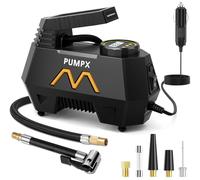 Inflador de neumáticos, compresor de aire portátil de 150 PSI, bomba de aire de 12 V CC con manómetro digital y luz LED para neumáticos de coche, motocicletas, bicicletas, balones y globos.