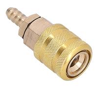 Inflador de Neumáticos de 6,5mm, Conector de Válvula de Neumático de Latón, Conector de Conexión Rápida, Fácil de Instalar, para Motocicleta de Coche, con Válvula de Neumático