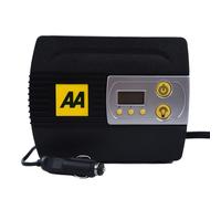 Inflador de neumáticos digital AA 12V AA5502, para coches, otros vehículos, inflables, bicicletas, muestra PSI BAR KPA 0-120 PSI, incluye adaptadores, color negro