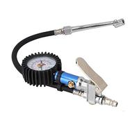 Inflador de Neumáticos Digital para Coche y Bicicleta con Manómetro de Presión 12 Bares, Autoblocante, Conector Rápido, Kit Profesional