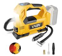 Inflador de neumáticos inalámbrico para batería Dewalt de 20 V máximo, bomba de aire portátil de 160 PSI, luz LED portátil con manómetro digital para coches, motocicletas, bicicletas, pelotas