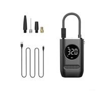Inflador de neumáticos inalámbrico portátil de 150 PSI, bomba de aire digital con 4 modos preestablecidos, luz LED, motor de 70 W para coche, motocicleta, bicicleta, bola, incluye adaptadores de