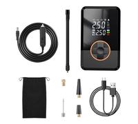 Inflador de neumáticos - Inflador de neumáticos iluminado portátil de 130 PSI - Bomba de aire para motocicleta | para coche, motocicleta, auto, camión, carretera, bola de globo al aire libre