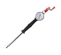 Inflador de Neumáticos - Manómetro de Presión | Vara de Inflado de Aire | 0-220 PSI Adaptador de Boquilla para Camiones Coches Motos, Cabezal Doble de Acero, Alta Precisión, Herramienta de Taller