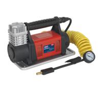 Inflador de Neumáticos / Mini Compresor Aire 12V Resistente MAC07 Sealey Nuevo