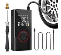 Inflador De Neumáticos Portátil - Compresor Eléctrico Rápido De 150 PSI, Pantalla Digital De Presión Multimodo, Bomba De Alimentación Compacta | Suministro De Aire Para Vehículos De Coche, Ca