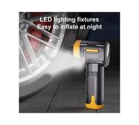 Inflador de Neumáticos Portátil para Automóvil, Bomba de Aire Inalámbrica de Mano para Neumáticos de Automóvil con Luz LED de Parada Automática