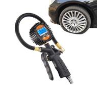 Inflador de neumáticos portátil para coche, herramientas automotrices de desinflado con medidor de presión digital, inflador de neumáticos de coche, para vehículo, motocicleta, bicicleta, pelota y