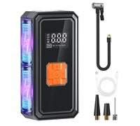 Inflador de Neumáticos - Recargable Con Manómetro Digital - Bomba De Aire Eléctrica Para Neumáticos De Coche Portátil,para Bici Moto SUV Sedán Pelotas Juguetes Inflables Flotadores Exterior Hogar