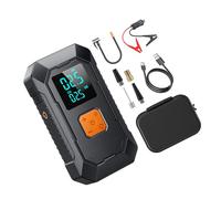Inflador digital de neumáticos con función de adaptador de corriente para coche, motocicleta, bicicletas, bola, carga USB C con luz LED, multidispositivo, compresor de aire portátil USB C