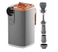 Inflador portátil recargable por USB con 5 boquillas | Mini bomba inflable para natación, colchón de aire, flotadores de piscina, playa, vacaciones, patio, camping