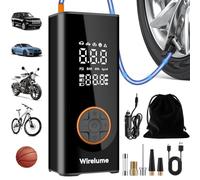 Inflador Ruedas Coche Digital 12V, compresor de Aire portátil, Bomba Digital para neumáticos de Coche 12 V 150 PSI Bomba de Aire eléctrica para neumáticos de vehículo, Bicicleta, inflables