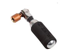 ZEFAL EZ Big Shot-Bronce y Plata inflador de CO2 Bicicleta + Cartucho de 16 g - Compacto, Ligero, rápido y sin Esfuerzo
