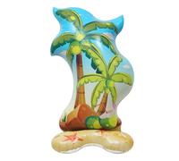 Inflar Palmera - Decoración De Fiesta En La Playa Con Globo Palmera,Accesorios De Fotos Lindos Tema Hawaiano Para Cumpleaños Adultos Cenas Bebé Recepciones Restaurante