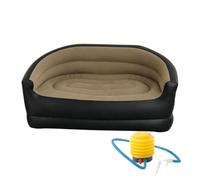 Inflatable Air Sofa Couch - Portable Folding Lounge Chair, Portable Inflatable Sofa with Armrest Pump | Blow Up Air Couch for Indoor Outdoor Travel Beach Lawn Garden Patio | Camping Lounge Chair