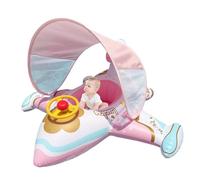 Inflatable Airplane Float - Fun Summer Beach Lake Garden Party | Swimming Ring Lounger Comfortable Outdoor Water Play Fun | Airplane Raft Pool Toys with Sunshade for Coworkers Friends Lovers