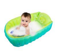 Inflatable Baby Bathtub, Portable Blow Up Bath Tub, 32.28x21.65x11.81 inches Anti Slip Design with Hip Support, Foldable Soft Cushion Bath for Travel & Home Use