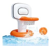 Inflatable Backboard Ring, Inflatables Floating Pool Toys, 15.75 Inch Rim with Netting, Floatings Rubberized Sport Goal, Summer Leisure Accessory, Group Supply for Camp Resort Vacation Backyard Beach