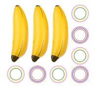 Inflatable Bananas Game, Fun Banana Shaped Decorations, 10.63x10.63x1.97 Inches, Naughty Drinking Party Favor for Adults, BBQs, Weddings, Bridal Showers, and Outdoor Celebrations