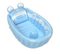 Inflatable Bath Tub, Portable Toddler Bathtub, Multi-Purpose Baby Water Tubs, Space-Saving Air Pool Support for Home, Shower, Swimming, Daycare, Hospital Use