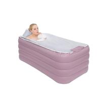 Inflatable Bathtub Pink, Foldable Electric Pump Portable & Durable for Relaxing Spa Experience at Home