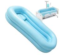 Inflatable Bathtub | Space-Saving PVC Blow Up Bathtub | Elderly Bath Tub | For Home Bathroom Hotel Travel Apartment Indoor Women Men Senior Outdoor School Boys Room Offices Garden Patio Door Evening P