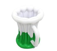 Inflatable Beer Bucket, PVC Floating Beverage Holder, 8.66x7.87x1.18 pulgadas Colorful Design, Portable Inflatable Drink Bar for Pool, Beach, Backyard and Birthday Events