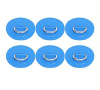 Inflatable Boat D Pad Patch, Marine Access, less Steel Fixed le for noe Raft Dinghy, he with, Includes 6 Pcs (Blue)