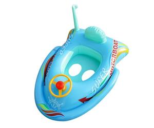 Inflatable Boat for Kids - Lindo Inflatable Fun Ring | Kids Swim Float | PVC Material Anti-Capsize Seat Ring for Lake Beach River Dock Outdoor Summer Party Games Surfing Water Activities Boys Girls