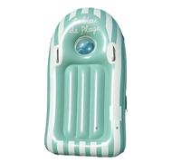 Inflatable Body Board - Lightweight Swim Kick Board for Stability Training, Fast Inflation with Safety Handles, Water Sport Float for Pool, Beach, Lake, Travel Ready Foldable Use, 46.85x22.83 Inches