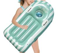Inflatable Body Board, Portable Kids Surfboard, 119x58cm/46.85x22.83 Inches Built-in Handles, Lightweight Swimming Trainer for Summer Water Sports, Pool, Beach, Party Play PVC